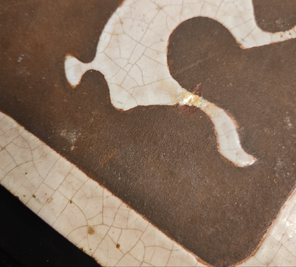 Rabbit Trivet By Arius of Santa Fe Ceramic Rabbit Tile Trivet in Brown and Cream - Picture 2 of 14